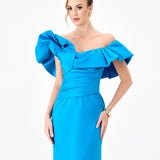 SMINTY DRAMATIC FRILL GOWN B86D0757