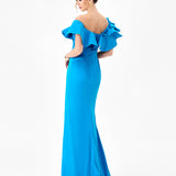 SMINTY DRAMATIC FRILL GOWN B86D0757