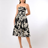 CAMERON STRAPLESS ORGANZA MIDI BL70D29S