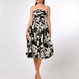 CAMERON STRAPLESS ORGANZA MIDI BL70D29S