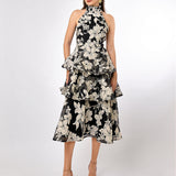 LENNOX TRIPLE TIERED ORGANZA MIDI BL70D30S