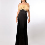 CARMILLA ROSETTE FISHTAIL GOWN B70D27L