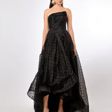 PEYTON STRAPLESS POLKA DOT BALL GOWN B70D29HL