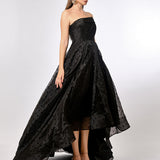 PEYTON STRAPLESS POLKA DOT BALL GOWN B70D29HL