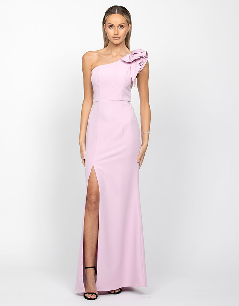 SUE FRILL SHOULDER GOWN BB33D31LB - Lilac