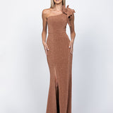 MADE TO ORDER -KRISTI ONE SHOULDER GOWN BL63D29L