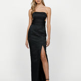 SAMPLE SYDEN STRAPLESS CUT OUT MAXI