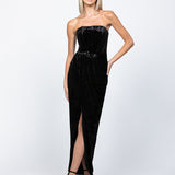 GWEN STRAPLESS CORSET MAXI BL59D16L