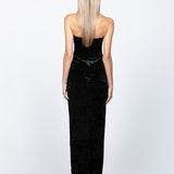 GWEN STRAPLESS CORSET MAXI BL59D16L
