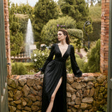 BILLY BLOUSON SLEEVE DRAPED MAXI BL60D12L