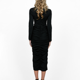 SAMPLE KALLIOPE LONG SLEEVE RUCHED MIDI SAMPLE BL62D39S
