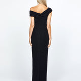 MELISSA ASYMMETRIC GATHERED DRESS BL86D07221