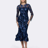 CARIDEE SLEEVED FLORAL MIDI BL83D0116