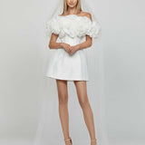 NIKKITA RUFFLE OFF SHOULDER MINI BL65D17S