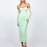 STARRY NIGHT SLEEVED MIDI MINT BL66D02S