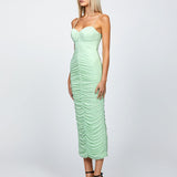 STARRY NIGHT SLEEVED MIDI MINT BL66D02S