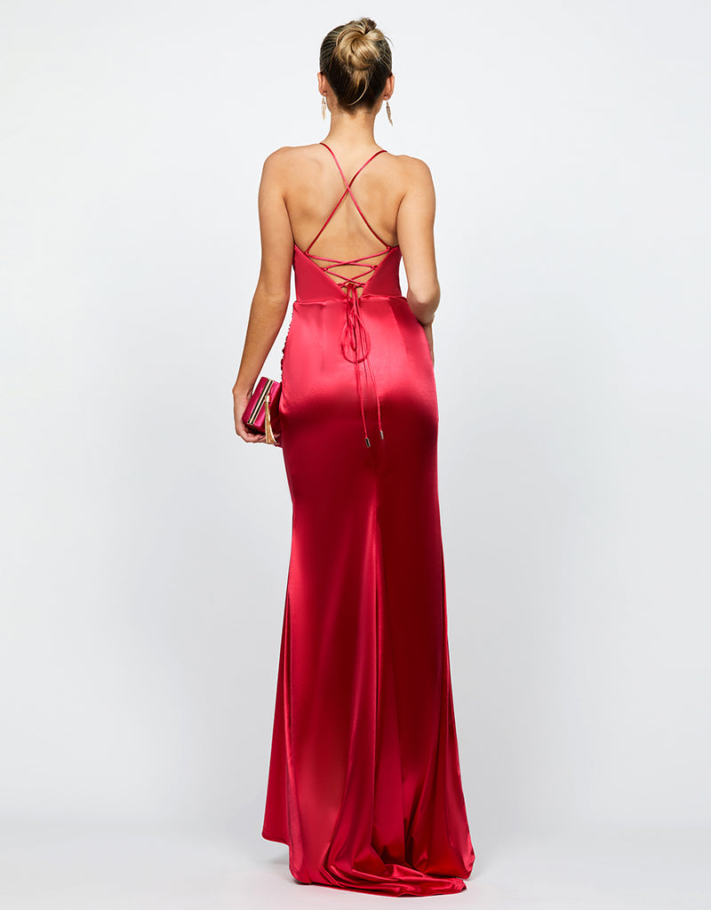 SKYLAR V NECK STRAPPY BACK MAXI BL66D13L