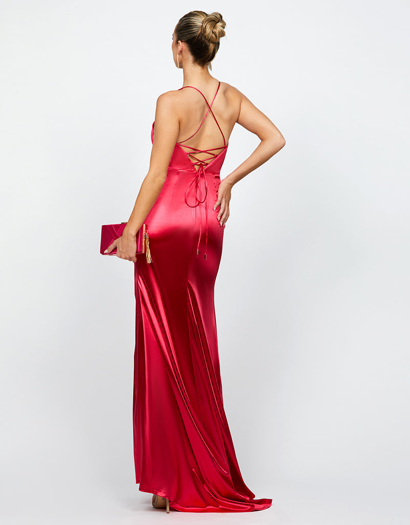 SKYLAR V NECK STRAPPY BACK MAXI BL66D13L