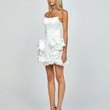 SHAYA STRAPLESS RUFFLE MINI SAMPLE BL67D23S