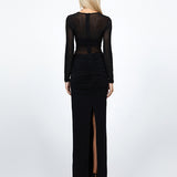 VEIL SLEEVED MAXI BL86D07244