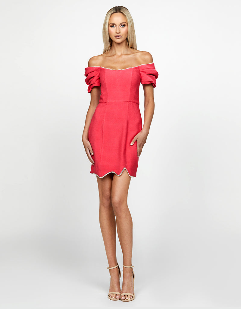 SAMPLE HAYZE OFF SHOULDER SCOOPED MINI BL69D08S