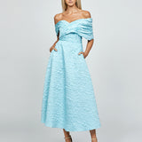 AYLEEN OFF SHOULDER MIDAXI BL69D10L