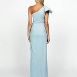 GUILLIA ONE SHOULDER BOW MAXI BL69D16L