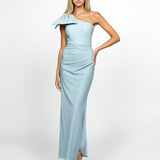 GUILLIA ONE SHOULDER BOW MAXI BL69D16L