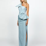 GUILLIA ONE SHOULDER BOW MAXI BL69D16L