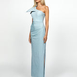 GUILLIA ONE SHOULDER BOW MAXI BL69D16L