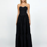 KERRERA TIERED HIGH SPLIT MAXI SKIRT BL69B13L