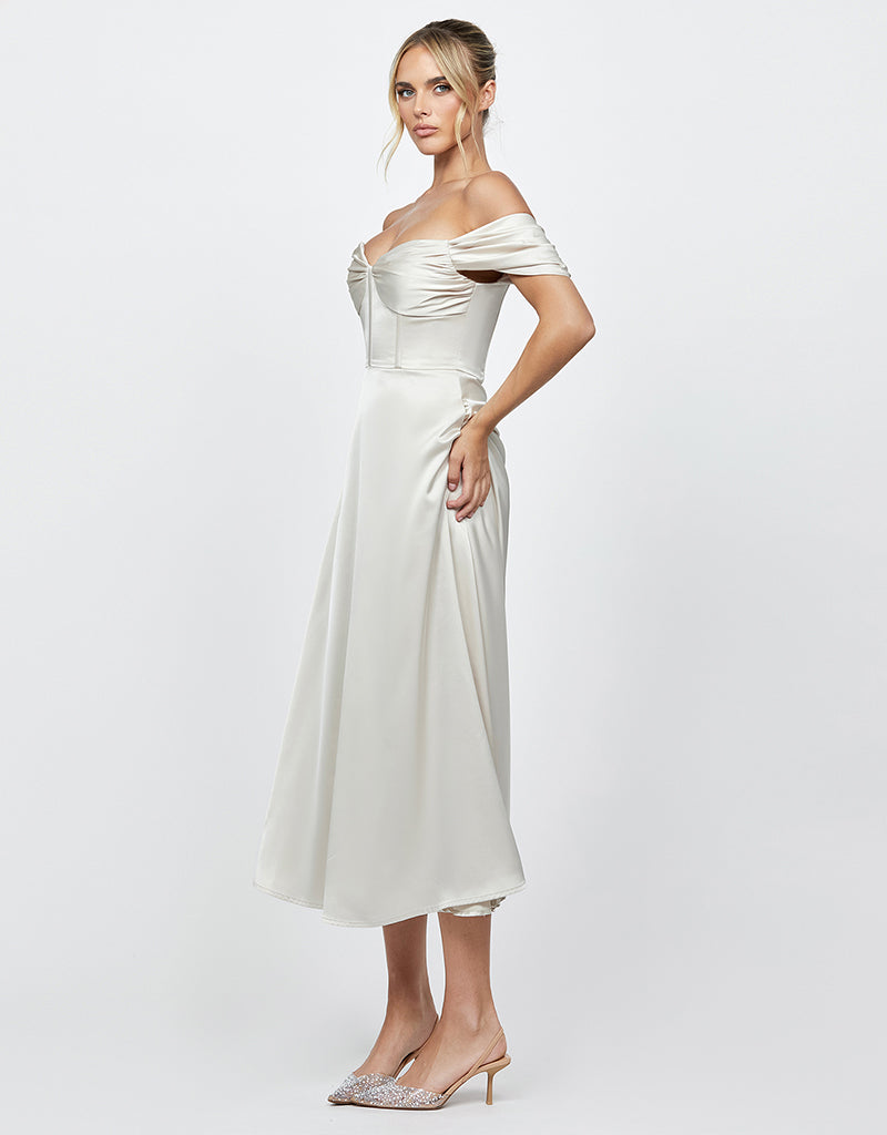 JOSIE OFF SHOULDER A LINE MIDAXI BL70D08S