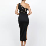 NARA ONE SHOULDER MIDI BL72D68S