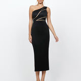 NARA ONE SHOULDER MIDI BL72D68S