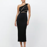 NARA ONE SHOULDER MIDI BL72D68S