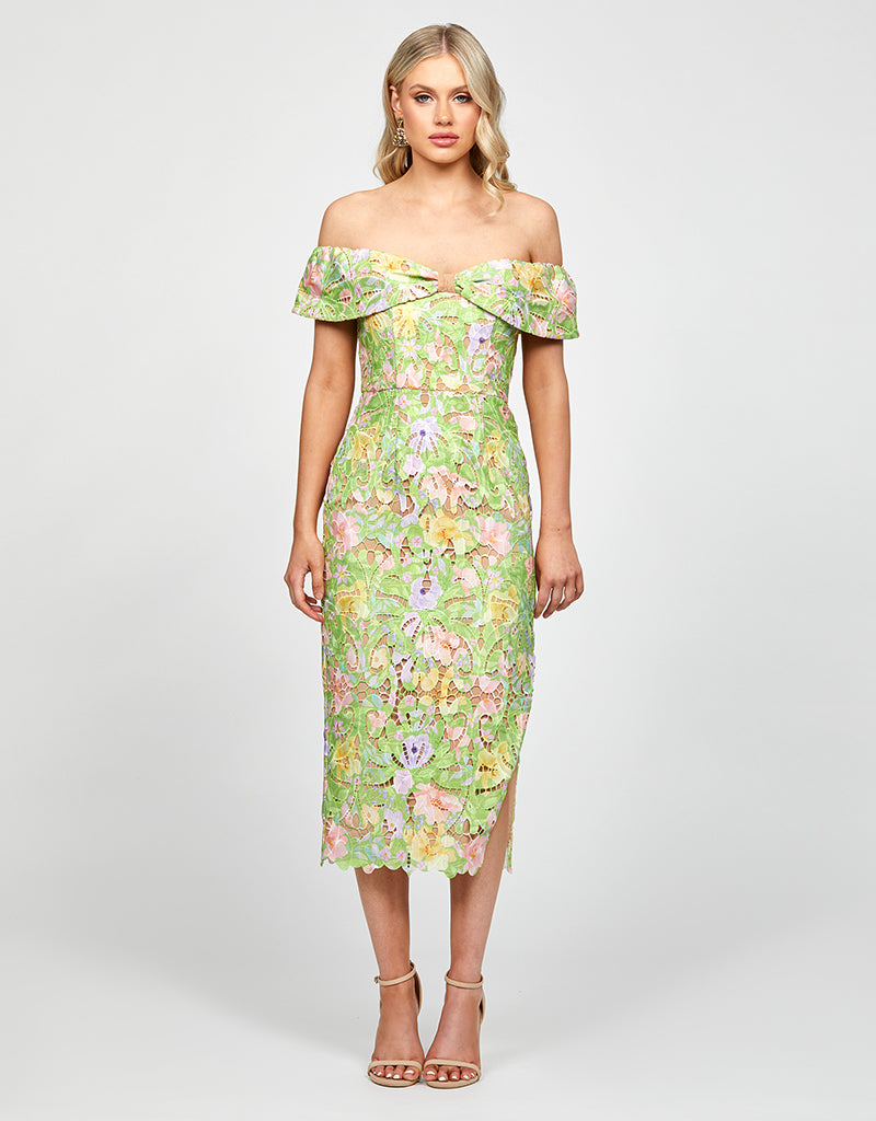 bariano emerald green dress Sue Frill Gown BB33D31 by Bariano