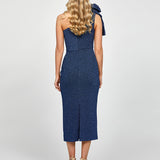 MAGDALINA ONE SHOULDER MIDI BL73D11S