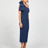 MAGDALINA ONE SHOULDER MIDI BL73D11S