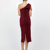 MAGDALINA ONE SHOULDER MIDI BL73D11S