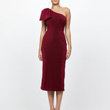MAGDALINA ONE SHOULDER MIDI BL73D11S