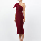 MAGDALINA ONE SHOULDER MIDI BL73D11S