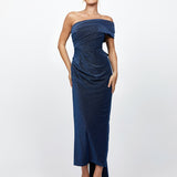 ISA DRAPED MIDAXI WITH BACK SASH BL73D12L