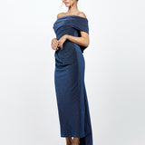 ISA DRAPED MIDAXI WITH BACK SASH BL73D12L