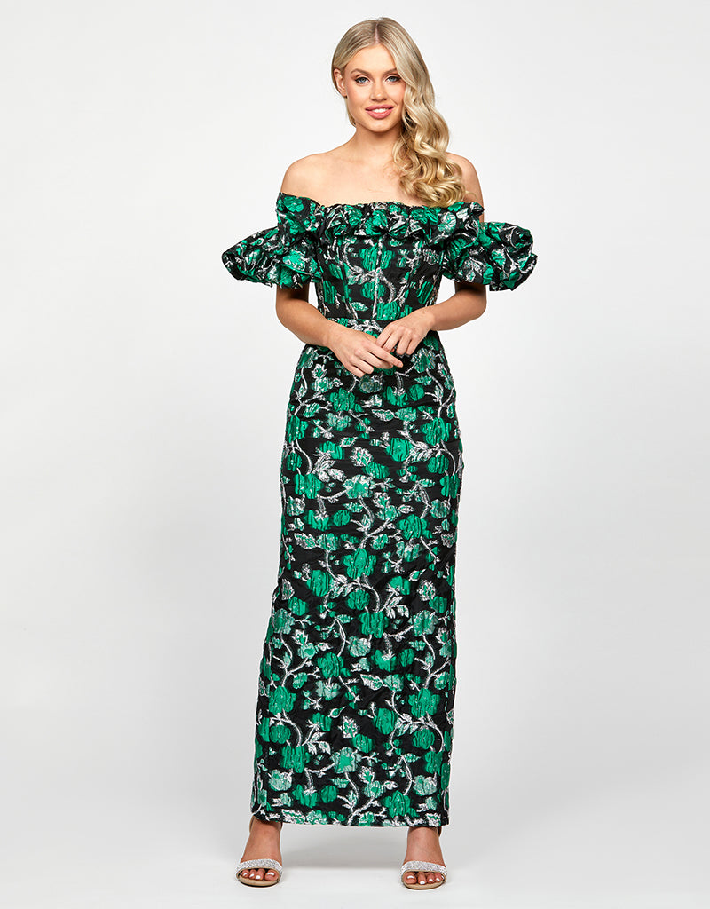 WILLA FRILL COLUMN MAXI BL73D19L
