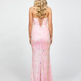 REOMY SEQUIN COWL MAXI BL73D23L