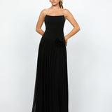 GEORGIE STRAPLESS DRAPE MAXI BL74D09L