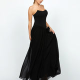 GEORGIE STRAPLESS DRAPE MAXI BL74D09L