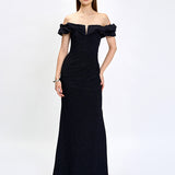RUTH OFF SHOULDER MAXI BL74D19L