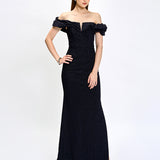RUTH OFF SHOULDER MAXI BL74D19L