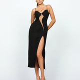 SAMPLE JOURNEY SHEER PANEL MIDI BL74D64S